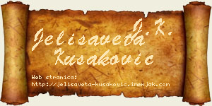 Jelisaveta Kušaković vizit kartica